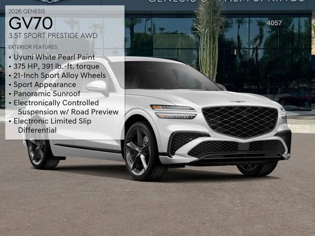 new 2026 Genesis GV70 car, priced at $74,035
