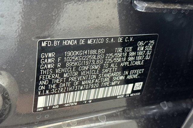 new 2026 Honda HR-V car, priced at $31,445