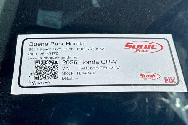 new 2026 Honda CR-V Hybrid car, priced at $38,580