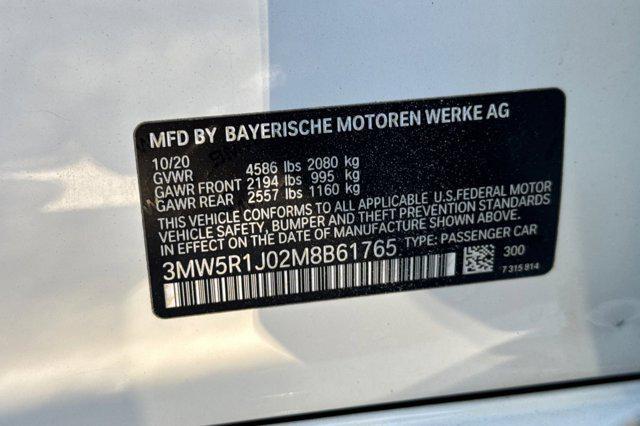 used 2021 BMW 330 car, priced at $23,498