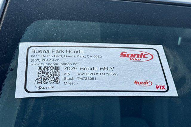 new 2026 Honda HR-V car, priced at $29,605