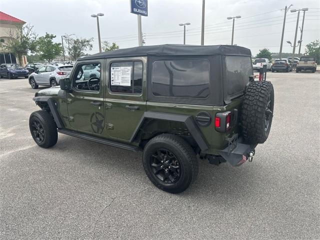 used 2021 Jeep Wrangler Unlimited car, priced at $29,000