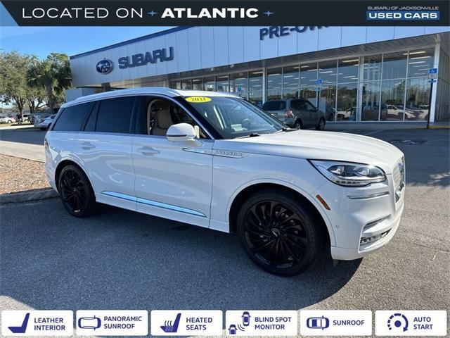 used 2021 Lincoln Aviator car, priced at $31,500