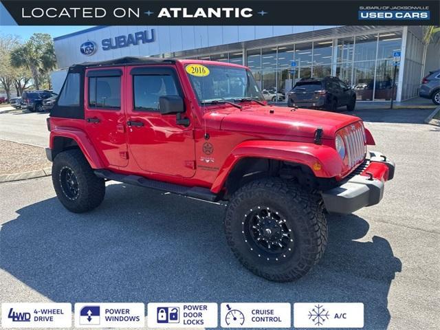 used 2016 Jeep Wrangler Unlimited car, priced at $20,000