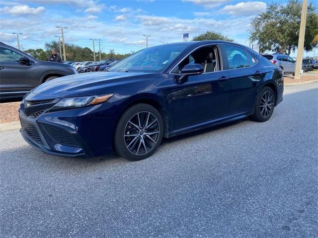 used 2021 Toyota Camry car, priced at $18,000