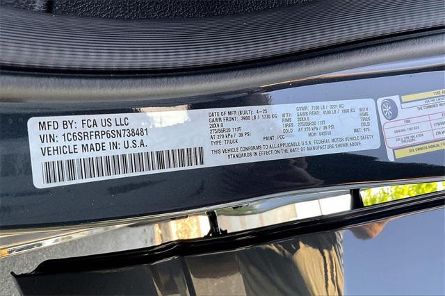 new 2025 Ram 1500 car, priced at $70,110