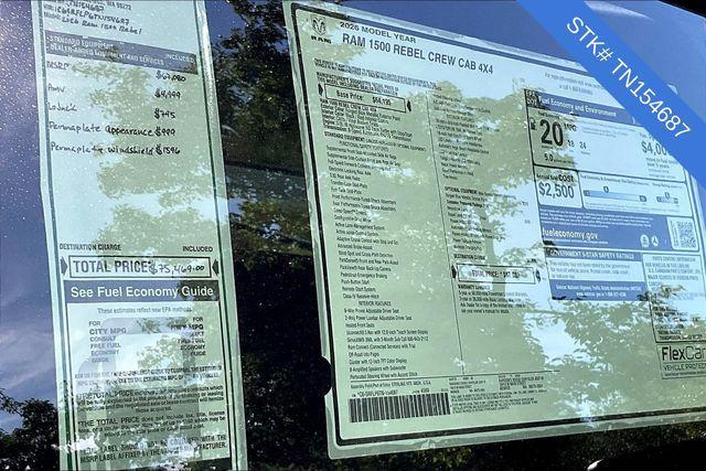 new 2026 Ram 1500 car, priced at $67,080