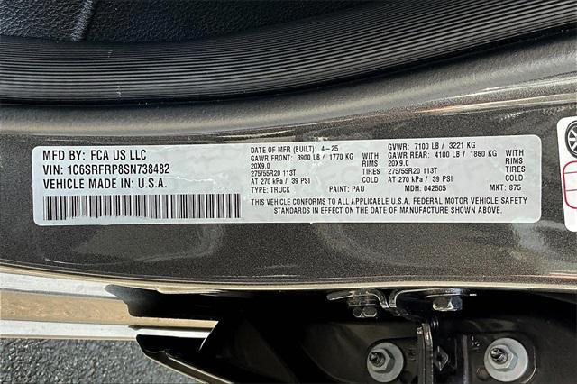 new 2025 Ram 1500 car, priced at $70,110