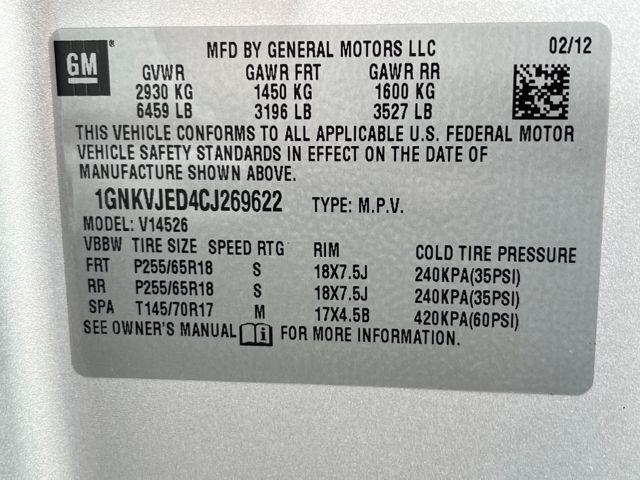 used 2012 Chevrolet Traverse car, priced at $7,990
