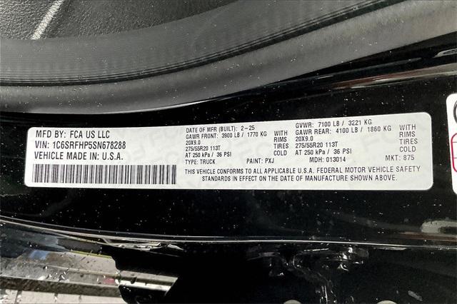 new 2025 Ram 1500 car, priced at $79,580