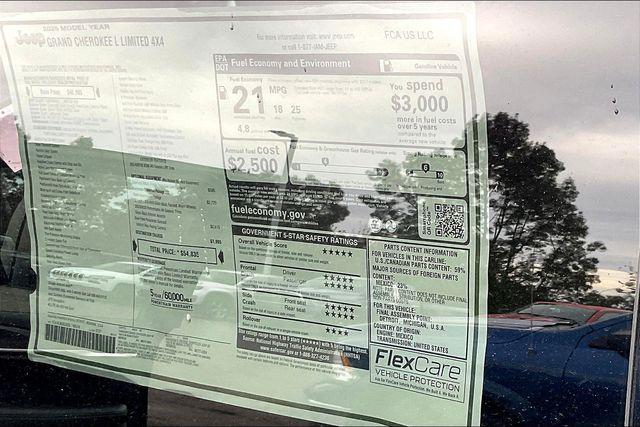 new 2025 Jeep Grand Cherokee L car, priced at $54,835