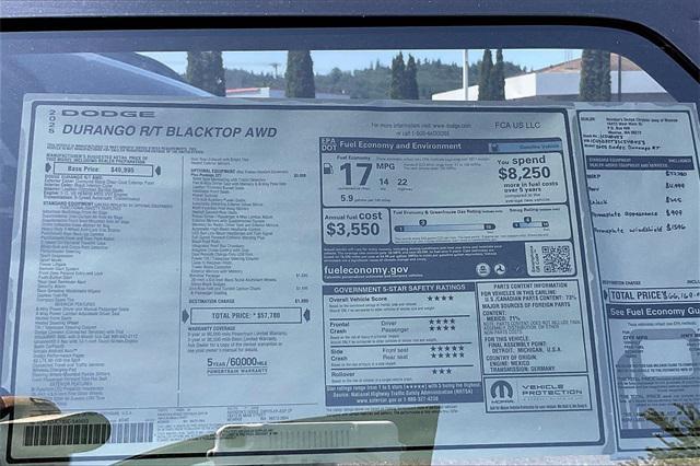 new 2025 Dodge Durango car, priced at $55,780