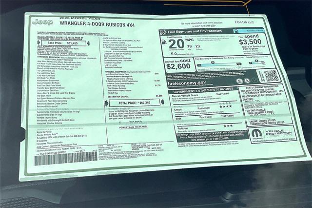 new 2025 Jeep Wrangler car, priced at $60,340