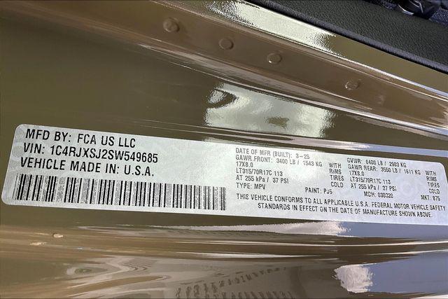 new 2025 Jeep Wrangler car, priced at $102,585