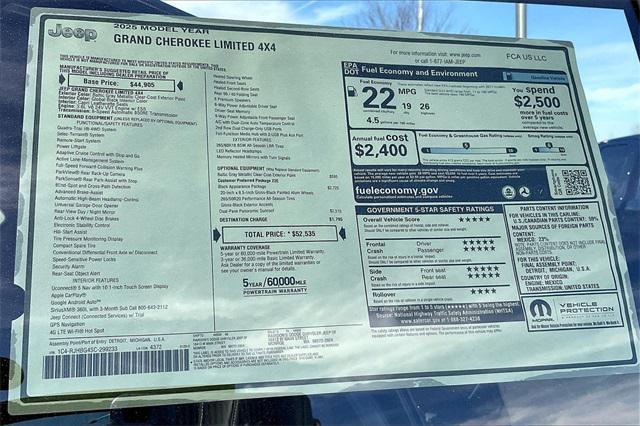 new 2025 Jeep Grand Cherokee car, priced at $52,535