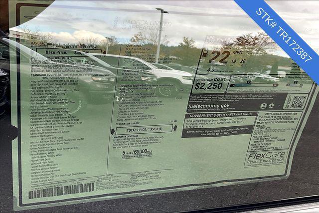 new 2026 Chrysler Pacifica car, priced at $53,815