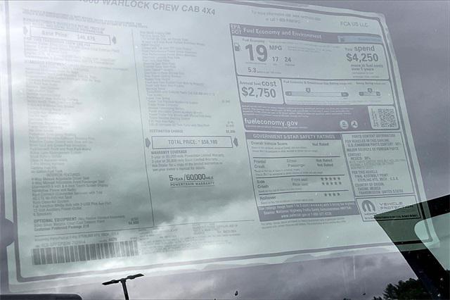 new 2025 Ram 1500 car, priced at $58,190