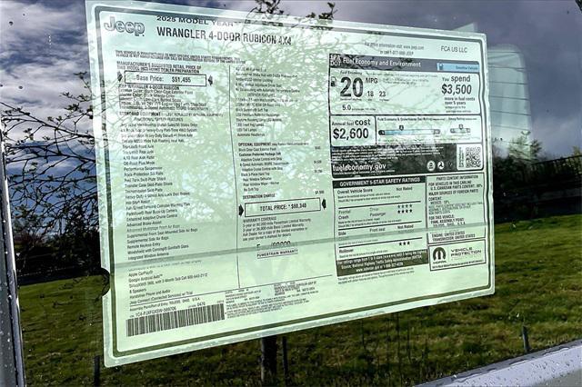 new 2025 Jeep Wrangler car, priced at $60,340