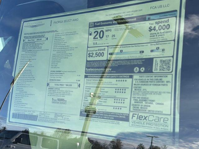 new 2026 Chrysler Pacifica car, priced at $50,530