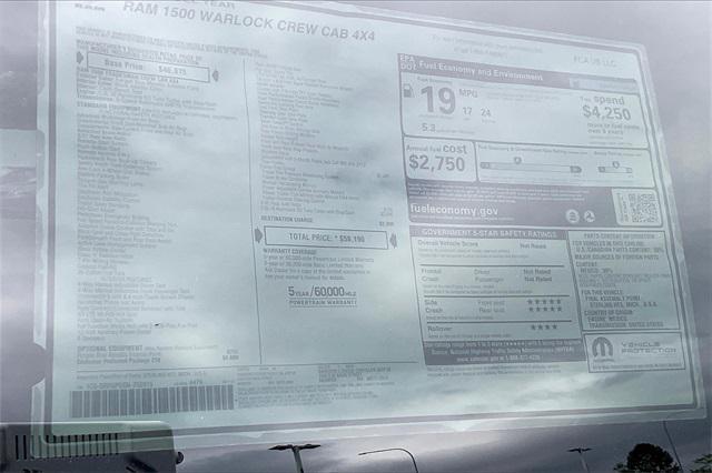 new 2025 Ram 1500 car, priced at $58,190
