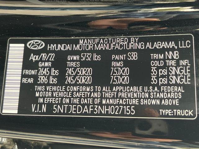 used 2022 Hyundai SANTA CRUZ car, priced at $26,900