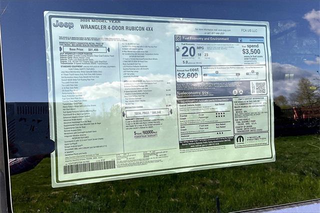 new 2025 Jeep Wrangler car, priced at $60,340