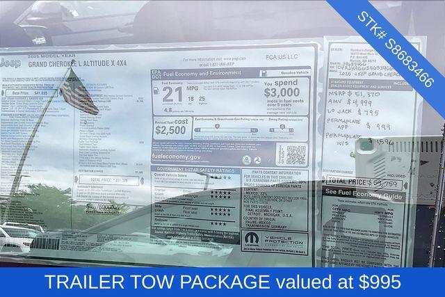 new 2025 Jeep Grand Cherokee L car, priced at $51,370