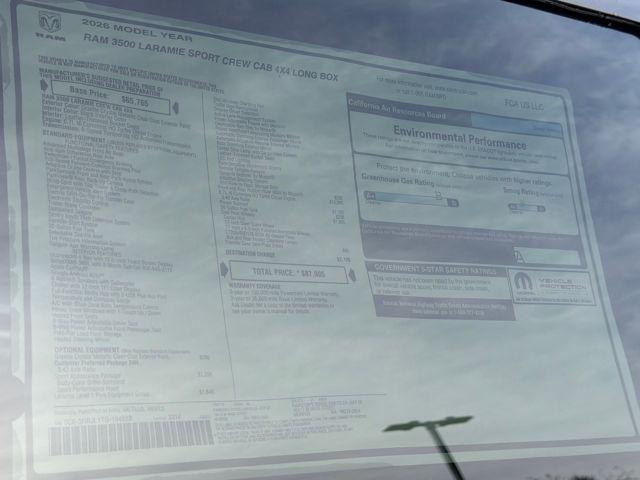 new 2026 Ram 3500 car, priced at $87,905