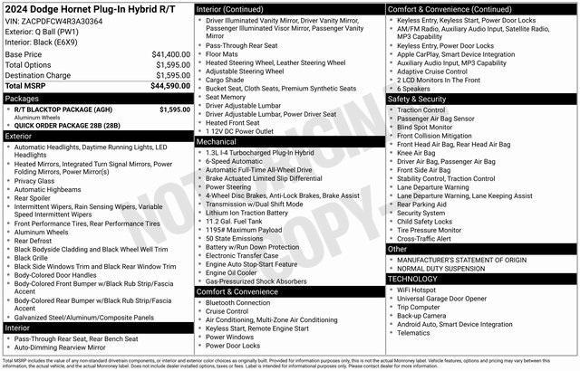 used 2024 Dodge Hornet car, priced at $19,562