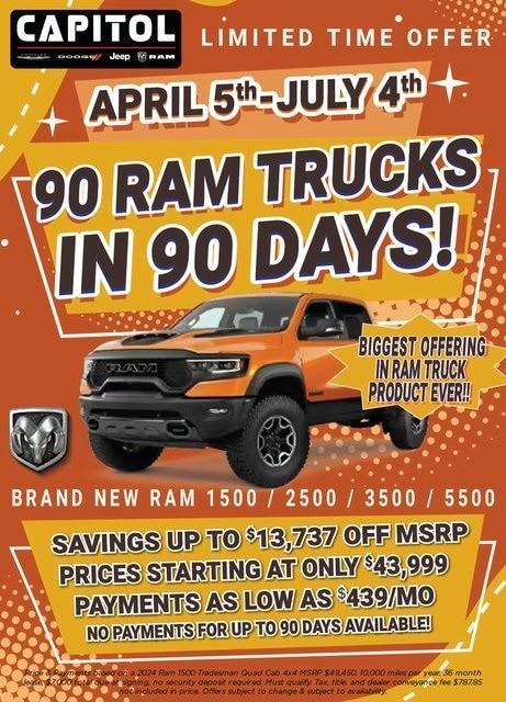 new 2024 Ram 3500 car, priced at $56,799