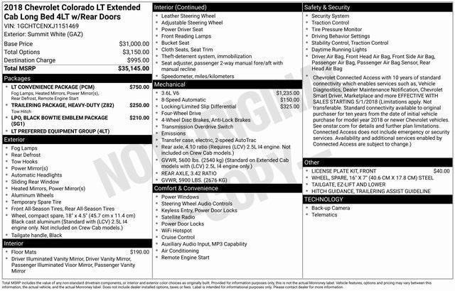 used 2018 Chevrolet Colorado car, priced at $14,999