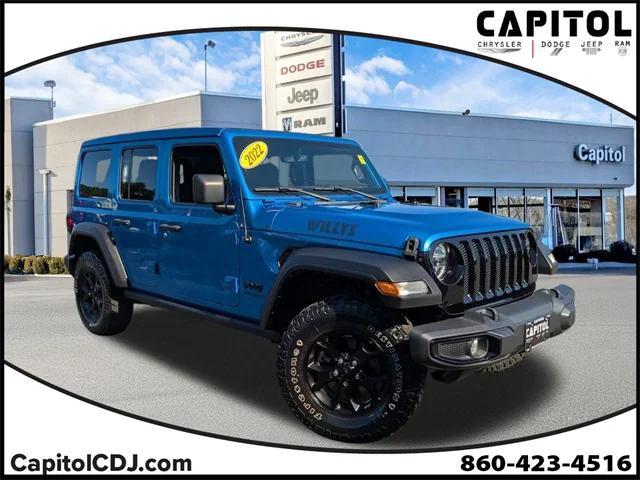 used 2022 Jeep Wrangler car, priced at $32,598