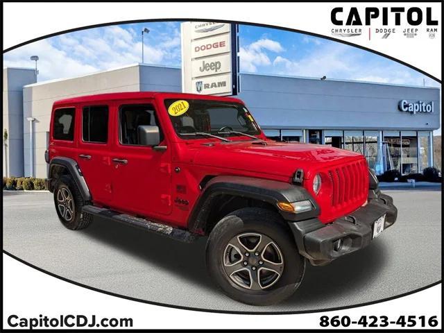 used 2021 Jeep Wrangler Unlimited car, priced at $30,988
