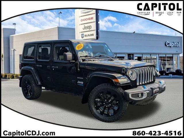 used 2022 Jeep Wrangler Unlimited 4xe car, priced at $31,346