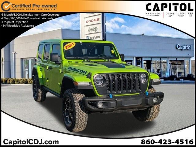 used 2021 Jeep Wrangler Unlimited 4xe car, priced at $33,979