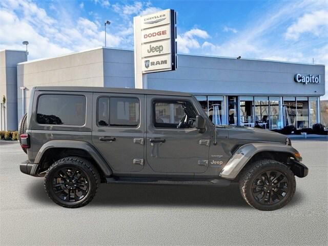 used 2021 Jeep Wrangler Unlimited 4xe car, priced at $34,999