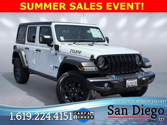 used 2023 Jeep Wrangler 4xe car, priced at $27,747