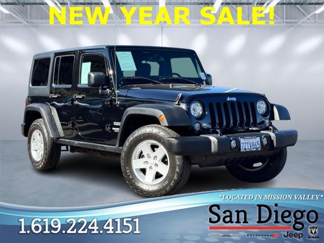 used 2017 Jeep Wrangler Unlimited car, priced at $21,990