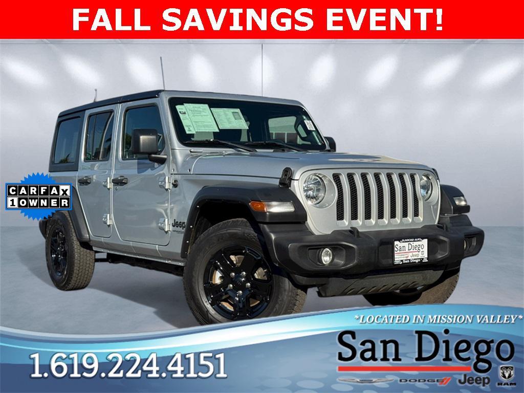 used 2022 Jeep Wrangler Unlimited car, priced at $27,990