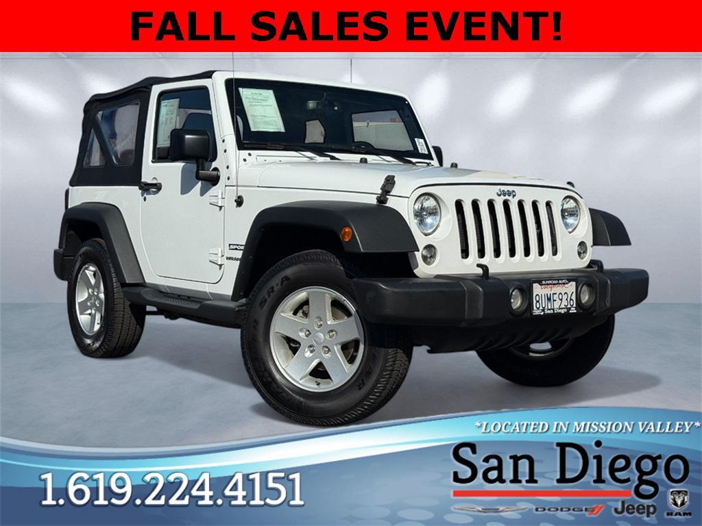 used 2017 Jeep Wrangler car, priced at $20,000