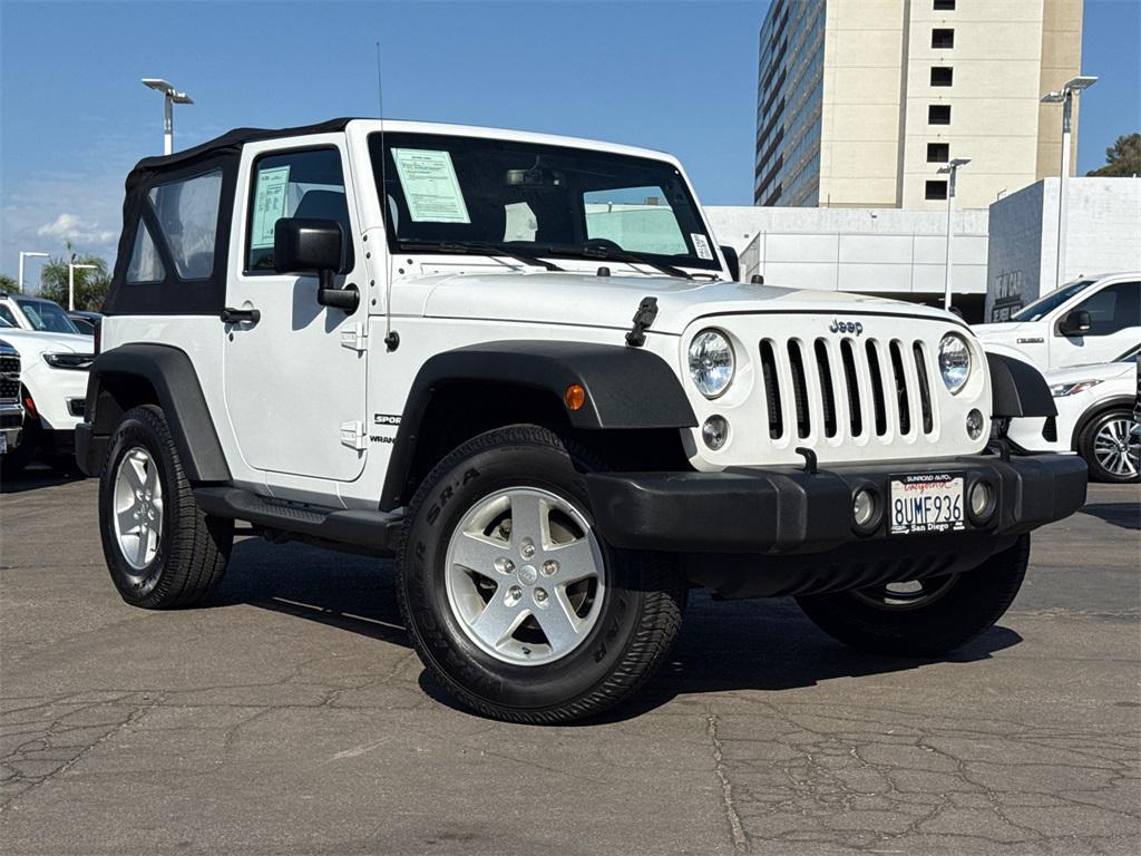 used 2017 Jeep Wrangler car, priced at $20,000