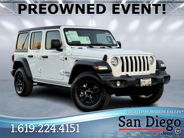 used 2021 Jeep Wrangler Unlimited car, priced at $29,322