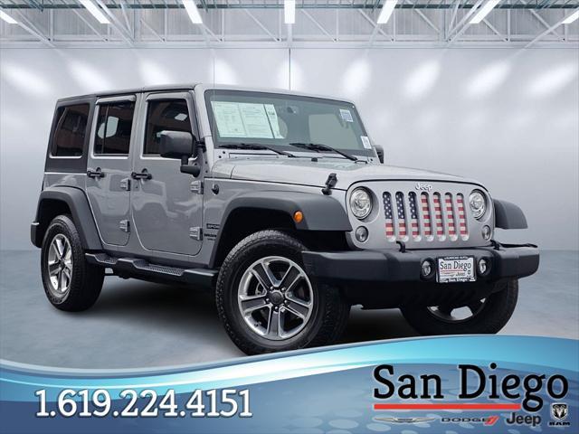 used 2017 Jeep Wrangler Unlimited car, priced at $22,525