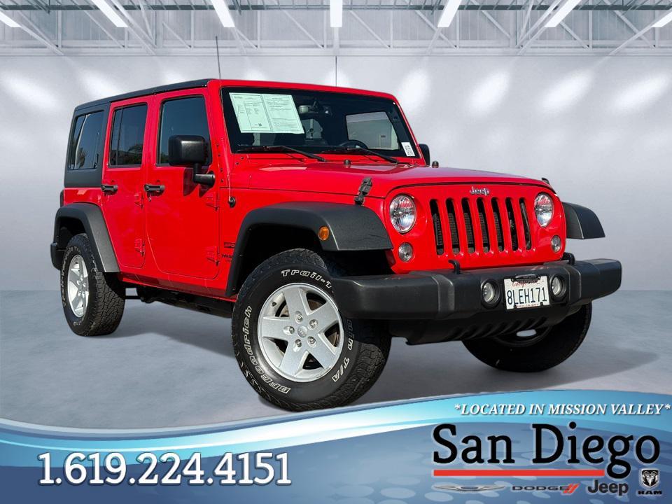 used 2017 Jeep Wrangler Unlimited car, priced at $20,000
