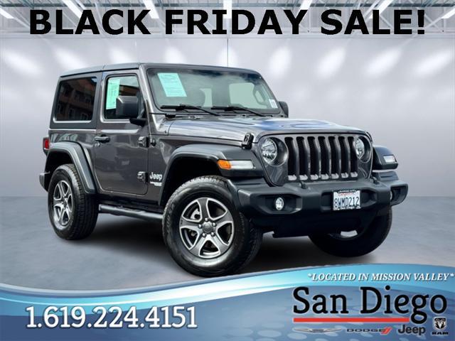 used 2021 Jeep Wrangler car, priced at $28,777