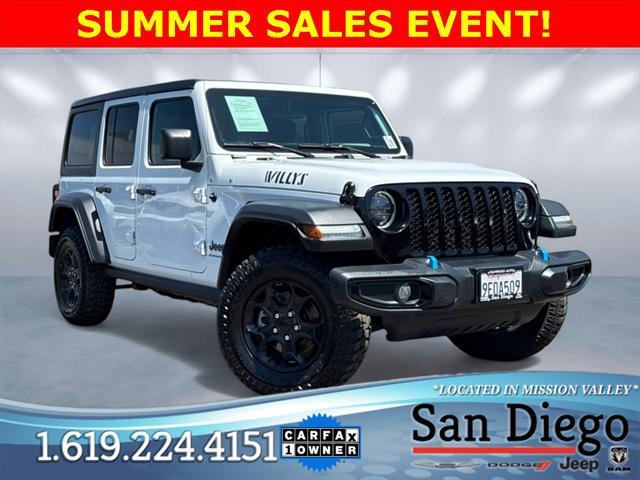 used 2023 Jeep Wrangler 4xe car, priced at $27,753