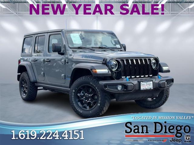 used 2023 Jeep Wrangler 4xe car, priced at $29,577