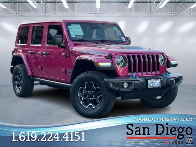 used 2021 Jeep Wrangler Unlimited 4xe car, priced at $34,634