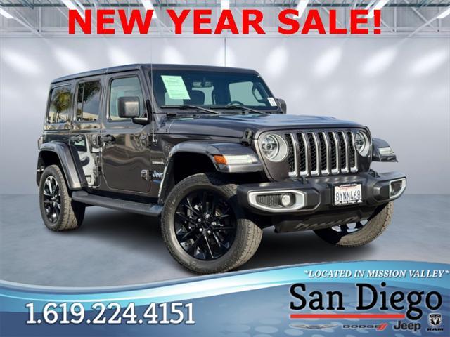 used 2021 Jeep Wrangler Unlimited 4xe car, priced at $30,625