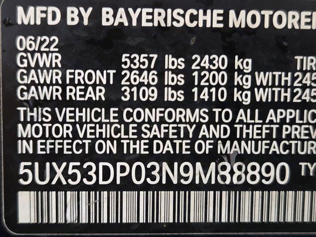 used 2022 BMW X3 car, priced at $39,988